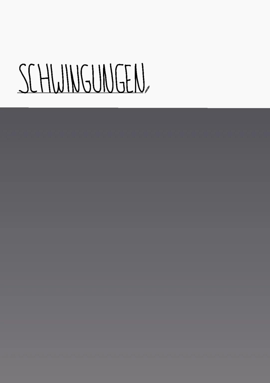 Schwingungen / Wellen