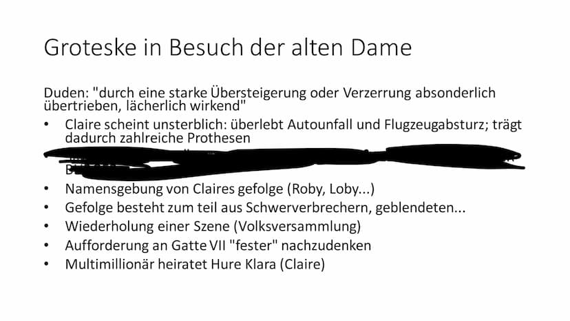 Der Besuch der alten Dame
Von Friedrich Dürrenmatt Friedrich Dürrenmatt
● 1921-1990
Schweizer Schriftsteller, Dramatiker und Maler
studierte