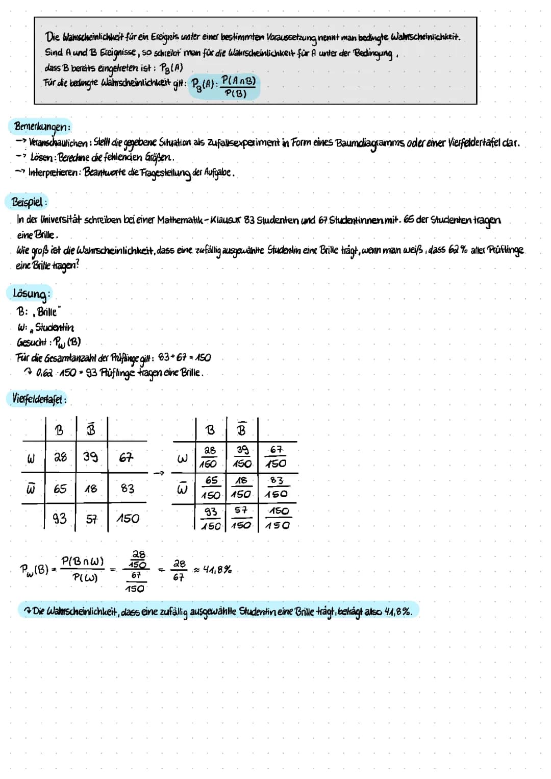 Bedingte Wahrscheinlichkeit