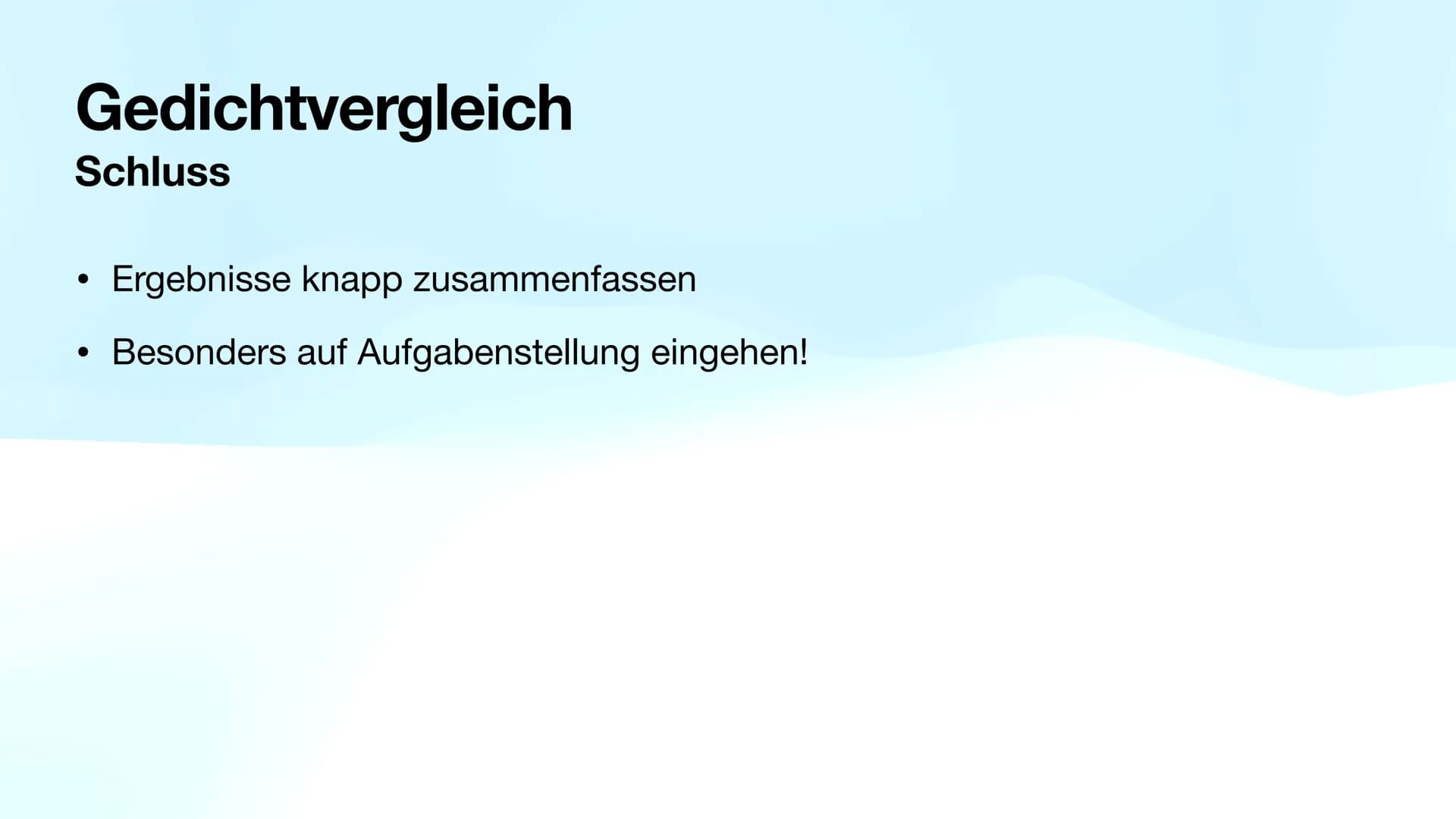 Methoden
Abi 23 NRW - Deutsch LK ●
●
●
Gedichtinterpretation ✓
Gedichtvergleich ✔
Szenenanalyse ✔
Sachtext ✔
Kurzgeschichte ✓
Erörterung (zu