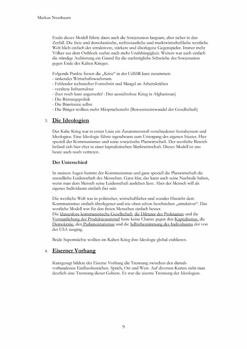 KALTER KRIEG
BIPOLARE WELT
MARKUS NUSSBAUM
(17 STUNDEN) Markus Nussbaum
KALTER KRIEG
1. VORWORT
3.
2. KALTER KRIEG NACH DEM ZWEITEN WELTKRIE