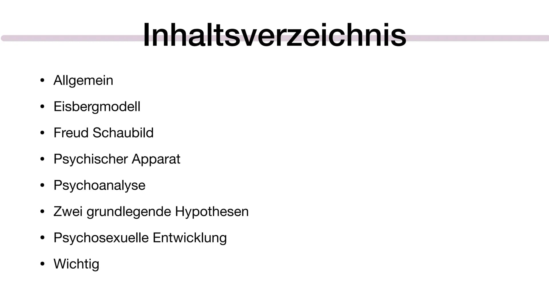 Pädagogik Freud
Zusammenfassungen für die Klausur
Ps. Ich bin auf einem
in NRW
Gymnasium ●
●
Allgemein
Eisbergmodell
• Freud Schaubild
Inhal