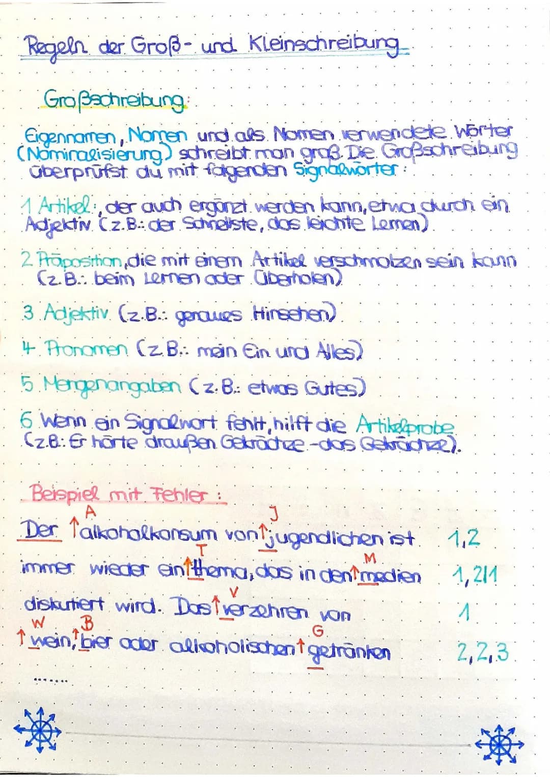 《Groß - und Kleinschreibung Regeln》 