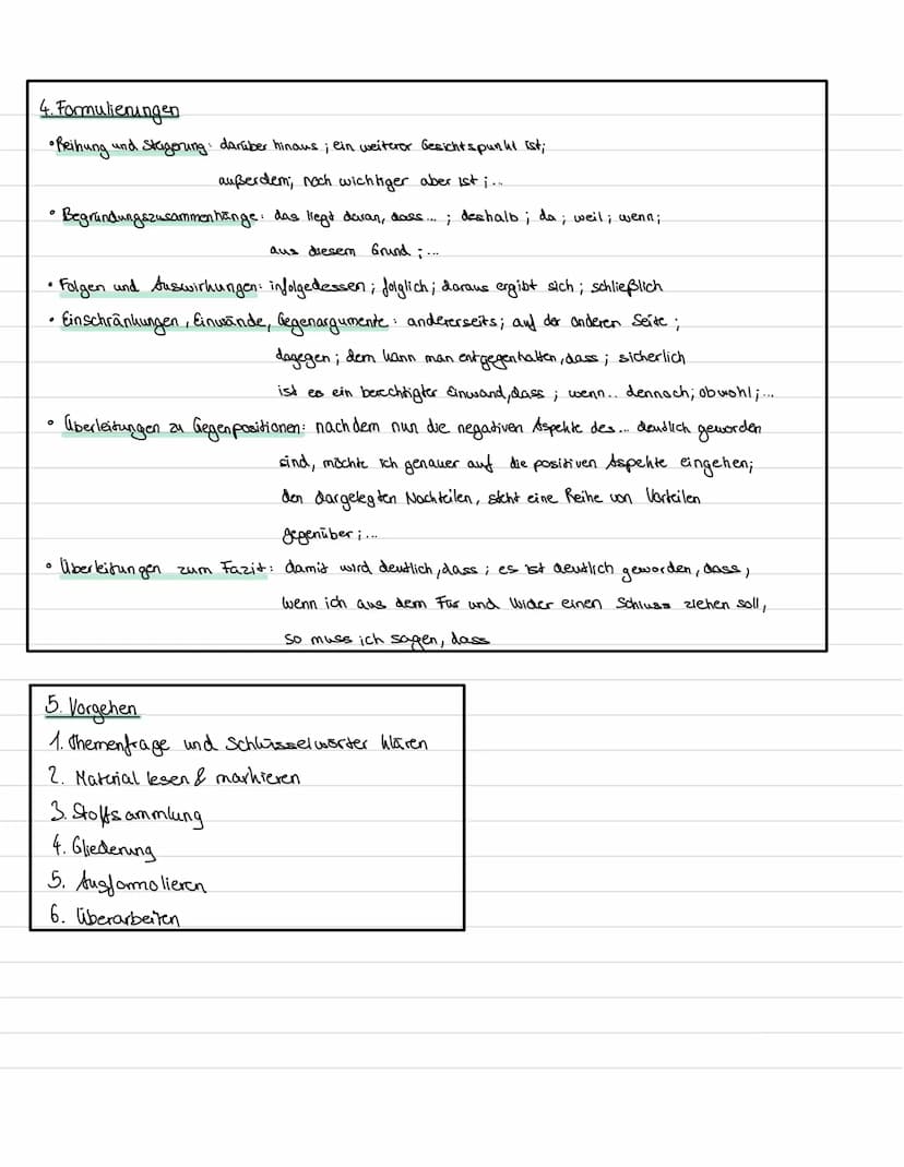 Dialektische Erörterung
1. Aufbau
1.1 Sanduhrprinzip
Einleitung
1. These (Gegenseite)
Argument 1
Argument 2
Argument 3/
2.These
Argument 1
A
