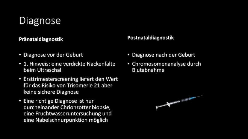 Trisomie 21
Das Down Syndrom Gliederung
●
●
●
●
Allgemeine Informationen
Krankheitsbild
Entdeckung - Geschichte
Entstehung - Ursachen - Risi