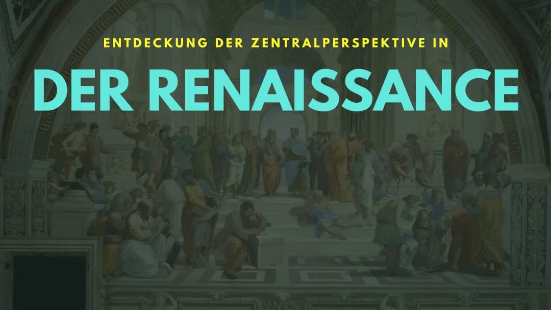 Entdeckung der Zentralperspektive in der Renaissance