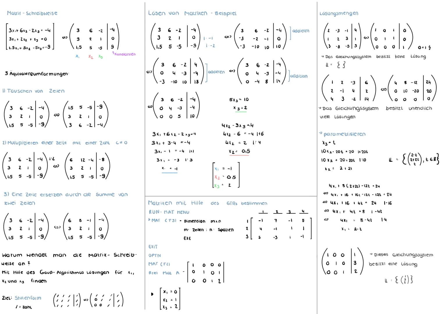 Vektoren
Definition Ein Vektor beschreibt eine Verschiebung
Vektoren geben eine Verschiebung in X₁, X₂ und Richtung an
- Ein vektor hat eine