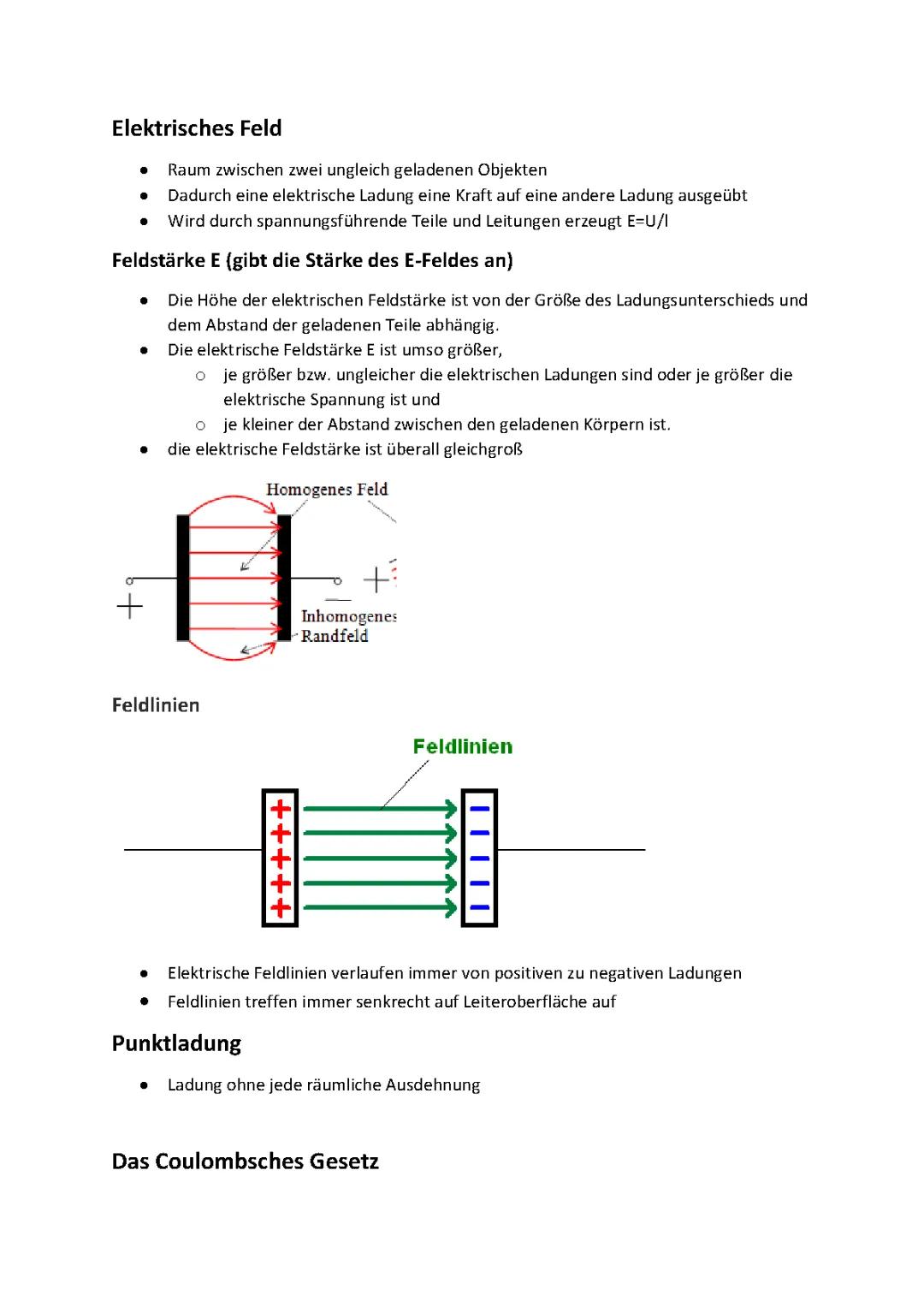 Coulomb Gesetz