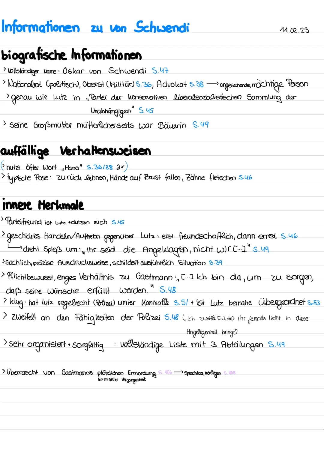 Informationen zu von Schwendi
biografische Informationen
> vollständiger Name Oskar von Schwendi S.47
> Nationalrat (politisch), Oberst (Mil