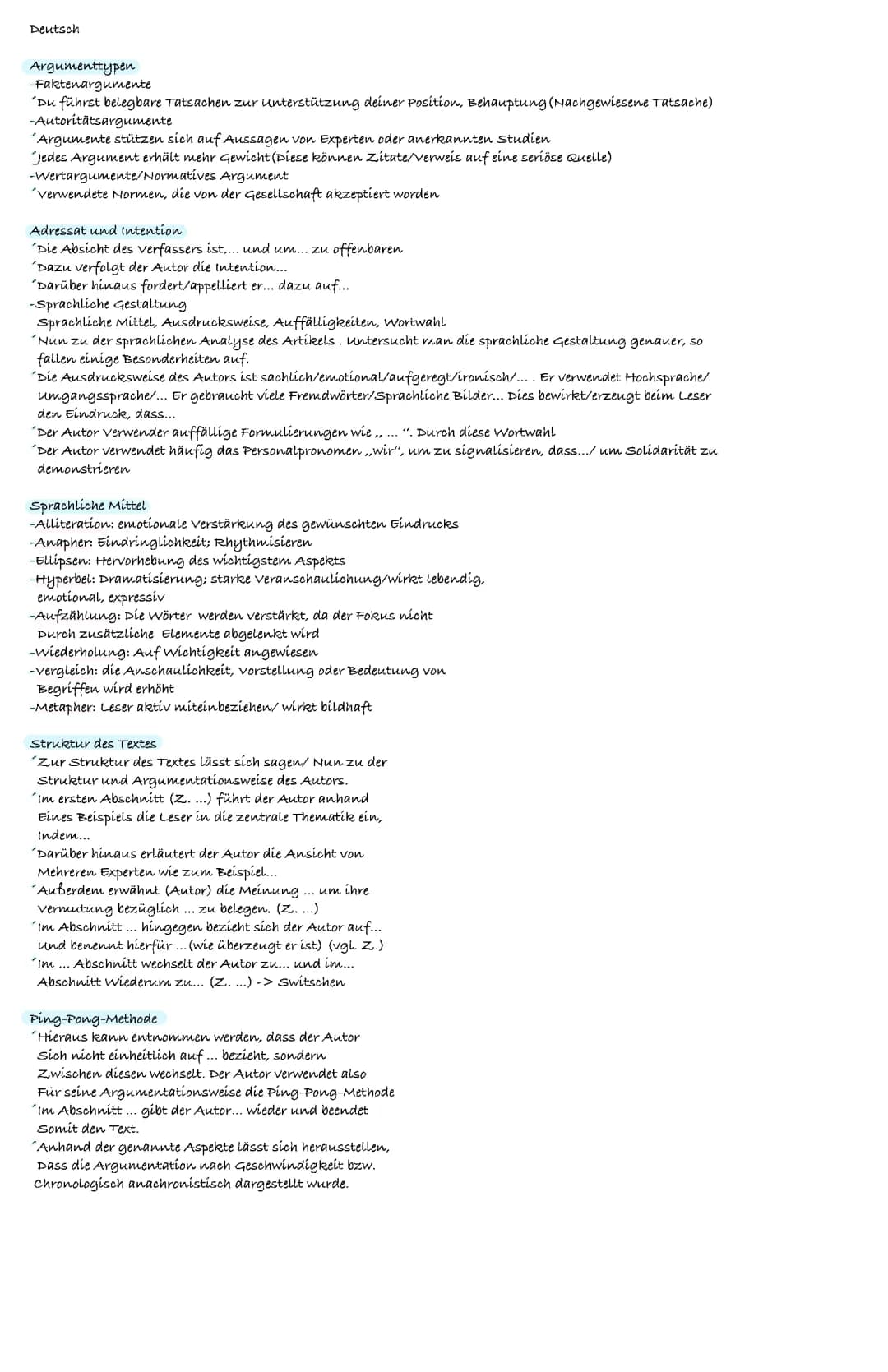 Sachtext Analyse 