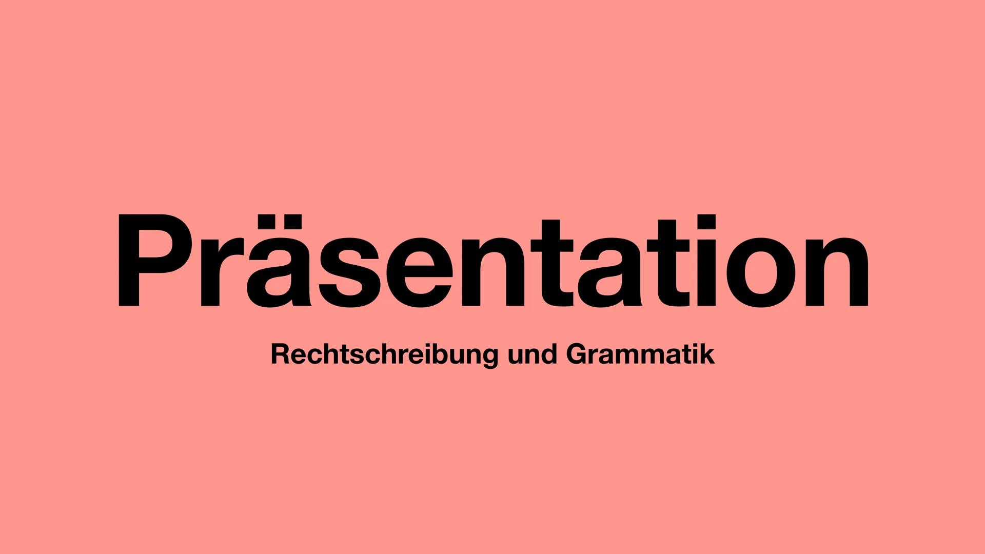 Präsentation
Rechtschreibung und Grammatik Konjunktiv 1
• Der Konjunktiv 1 wird mit dem Wortstamm des Verbs
und der Personalendung des Konju