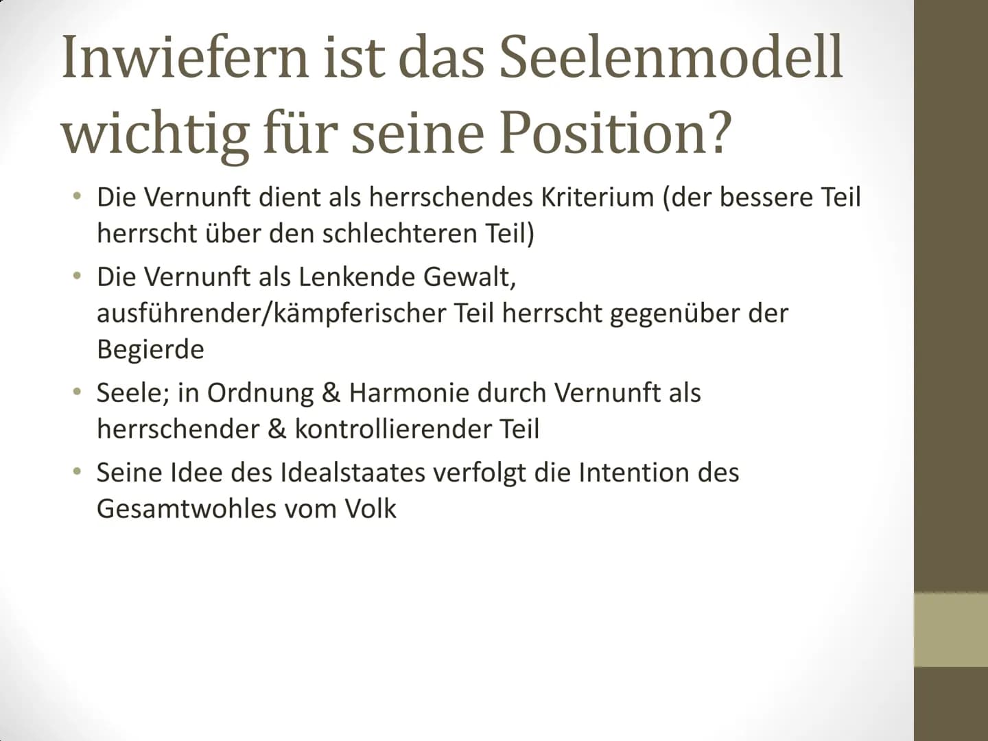 Platon und sein
Idealstaat
Von Noelle, Maya, Anna Inhaltsverzeichnis
●
●
●
●
Zu Platon
Was ist eine Tugend und welche waren für Platon wicht
