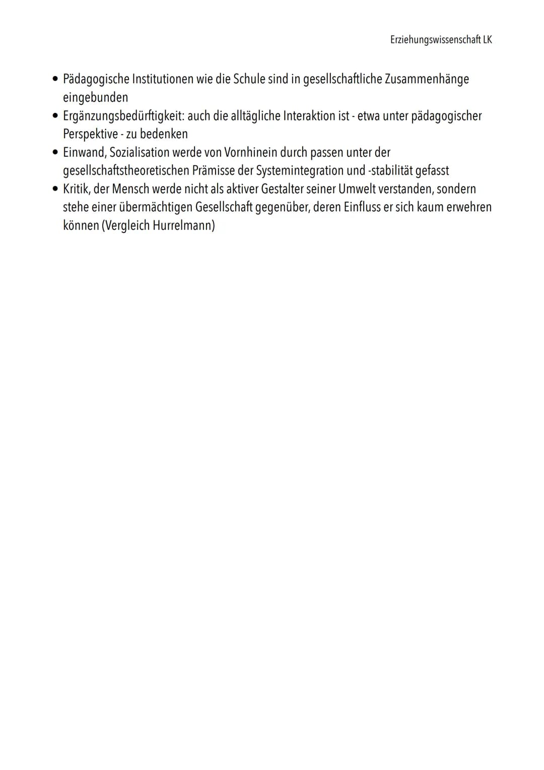 > Lernzettel Erziehungswissenschaft LK Klausur Q2.1
Themen:
Schwerpunktmäßig George Herbert Mead
• Vier Grundqualifikationen des Rollenhande