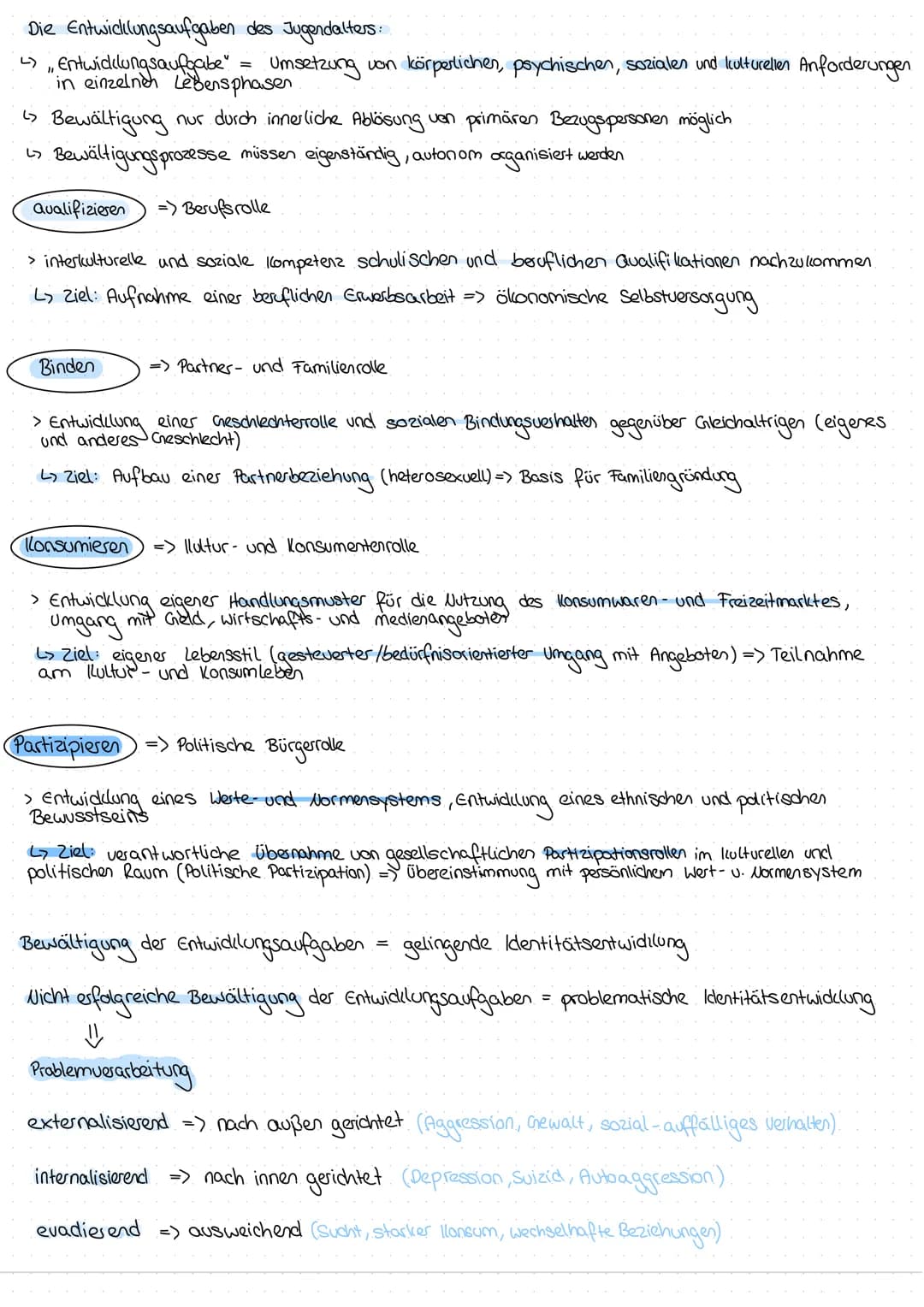 Hurrelmann / Bauer
zentrale Merkmale der Lebensphase Jugend:
· Neubestimmung der Identitätsentwicklung
Ich- Identitätsentwicklung
Entwicklun