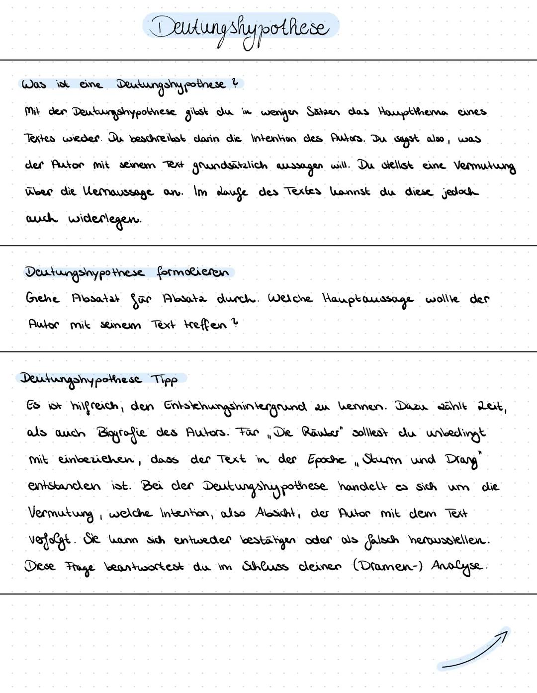 Szenenanalyse und Deutungshypothese 