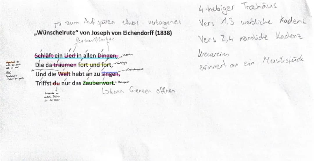 „Wünschelrute“ von Eichendorff