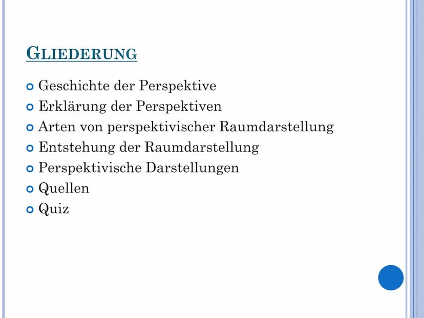 TAMARISKENA
RAUMDARSTELLUNG &
PERSPEKTIVE
(...) in Kunst
GFS von GFS - Kunst
Schule: ...
Thema: Perspektive & Raumdarstellung
Fach: Kunst
Le
