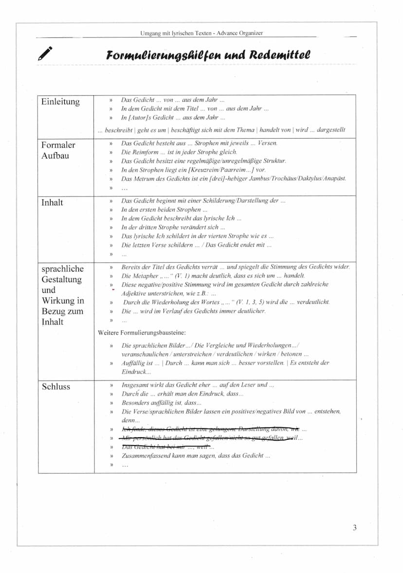 i übersicht: 20 Sprachliche Mittel für Einsteiger
Wenn du einen Text, z.B. eine Kurzgeschichte, ein Gedicht oder einen Artikel, untersuchen
