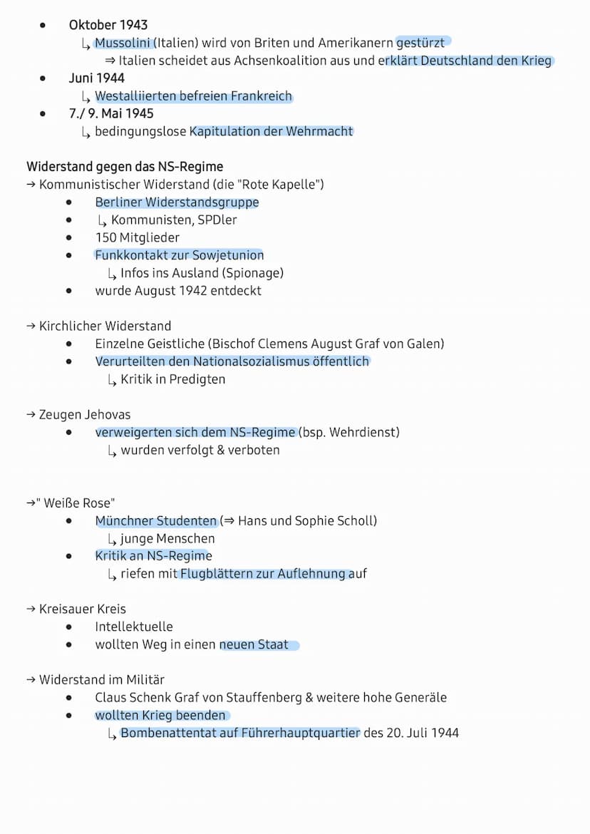 Machtübertragung und Machtfestigung 1933 der NSDAP
→ Aufstieg der NSDAP
●
●
●
●
1923: Putschversuch
↳ Hitler und seine Parteigenossen versuc