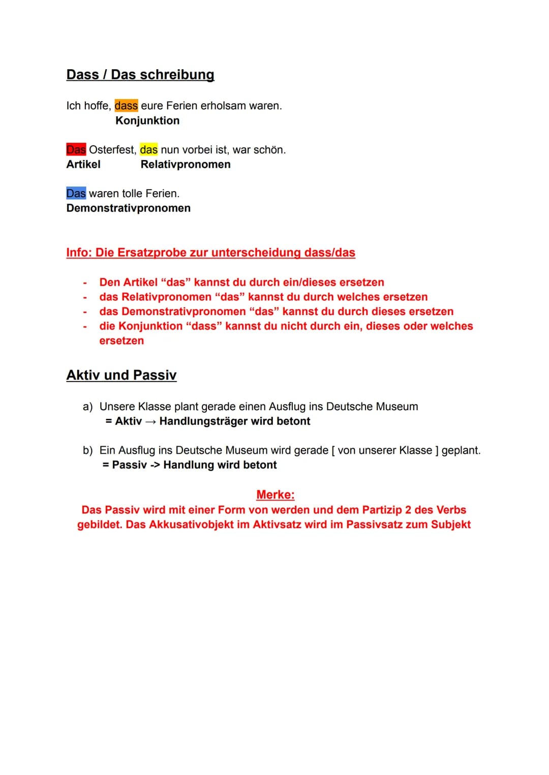 Vorbereitung Vergleichsarbeit Deutsch
Präpositionen
= kleine, unveränderbare Wörter, die Beziehungen zwischen Wörtern und
Wortgruppen im Sat