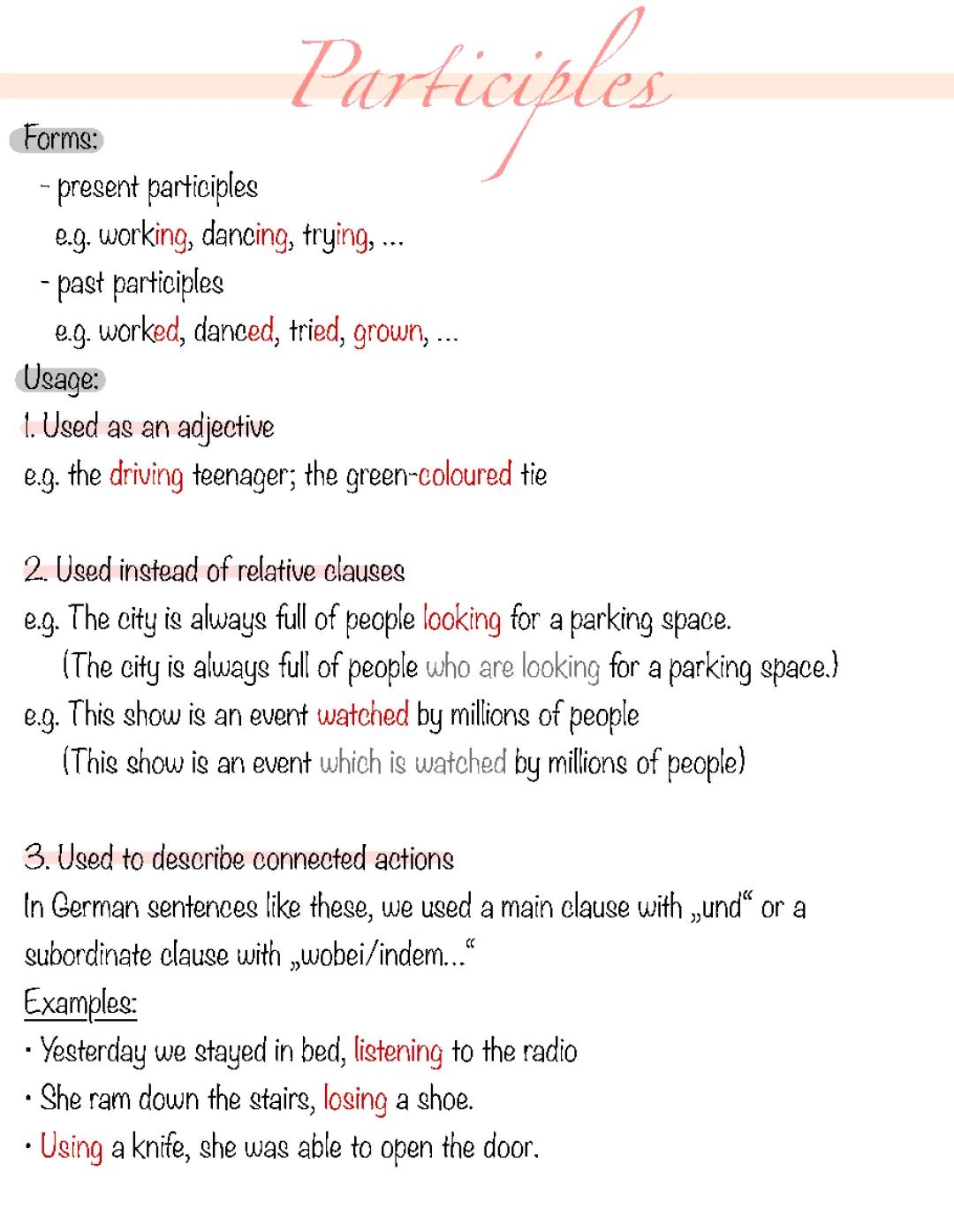 Participles 