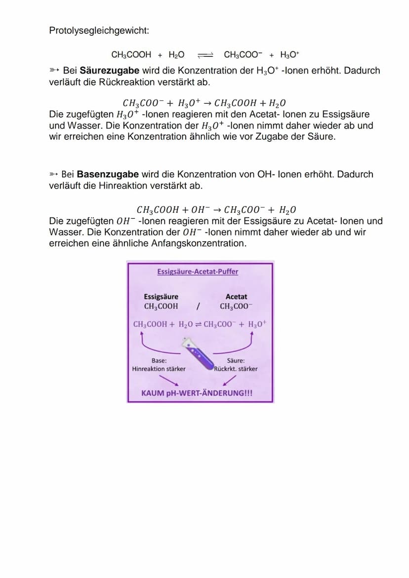 SÄURE-BASE-PUFFER
1. Was sind Säure-Base-Puffer?
>> Ein Puffer ist ein Gemisch aus einer mittelstarken oder schwachen Säure
und der korrespo