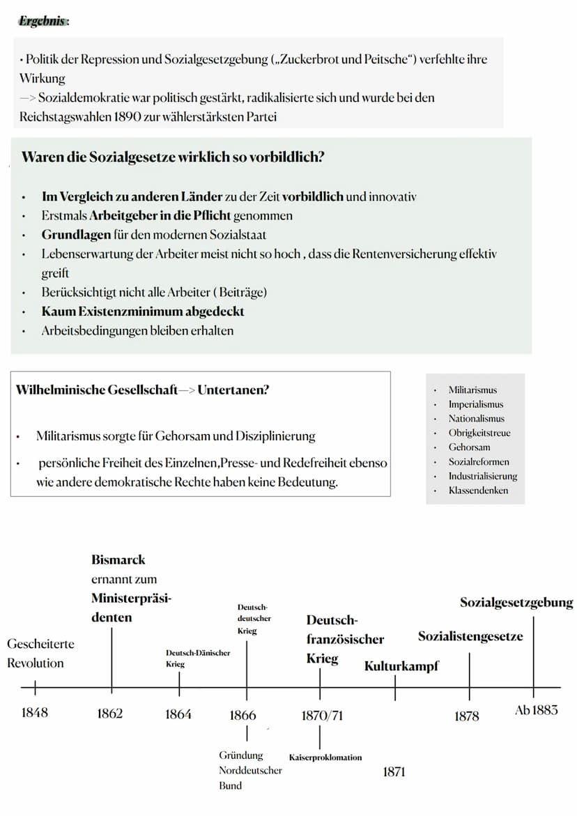 Lernzettel Geschichte LK Klausur 06.03.2023- Bismarck
Gescheiterte Revolution in 1848
Versuch Deutschland auf parlamentarisch-demokratischen
