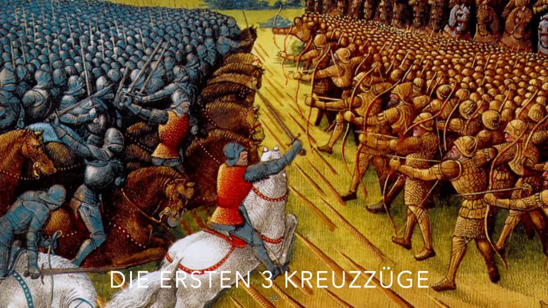 ,,Wenn ihr den Feind angreift und bekämpft, werden alle vom Herr
Gottes dies eine rufen: Gott will es!"
-Papst Urban II
1 4
anne
DIE KREUZZÜ