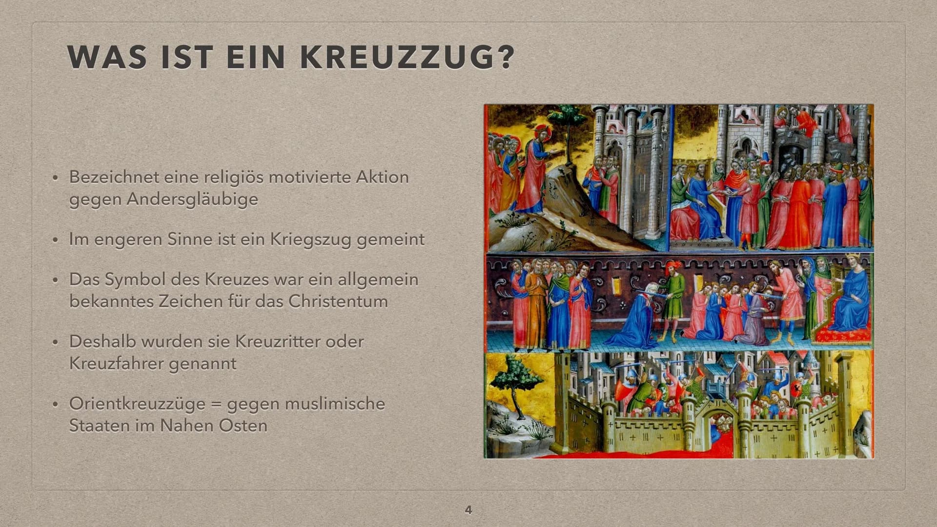 ,,Wenn ihr den Feind angreift und bekämpft, werden alle vom Herr
Gottes dies eine rufen: Gott will es!"
-Papst Urban II
1 4
anne
DIE KREUZZÜ