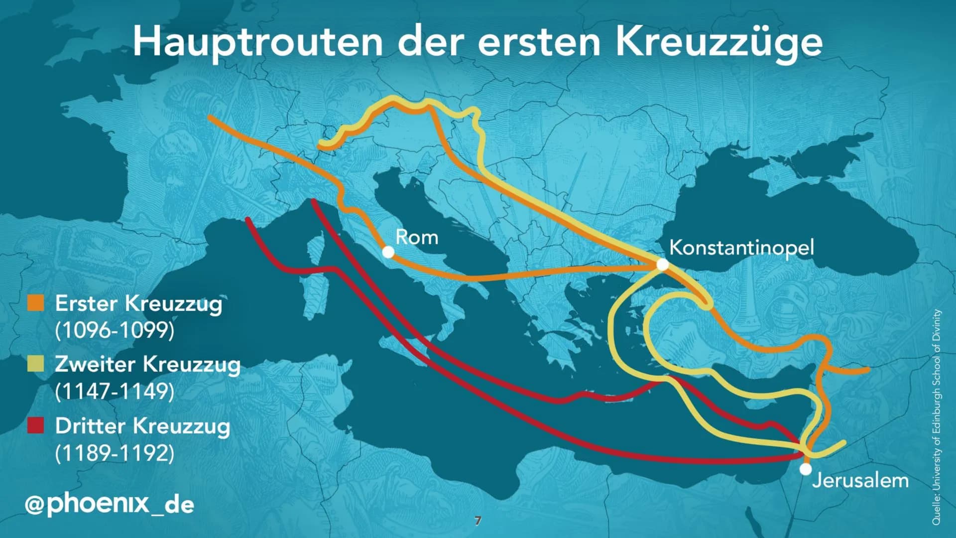 ,,Wenn ihr den Feind angreift und bekämpft, werden alle vom Herr
Gottes dies eine rufen: Gott will es!"
-Papst Urban II
1 4
anne
DIE KREUZZÜ