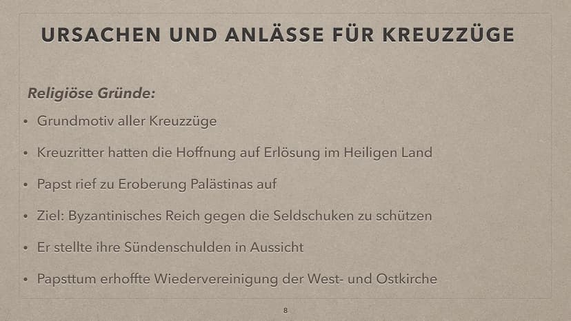 ,,Wenn ihr den Feind angreift und bekämpft, werden alle vom Herr
Gottes dies eine rufen: Gott will es!"
-Papst Urban II
1 4
anne
DIE KREUZZÜ