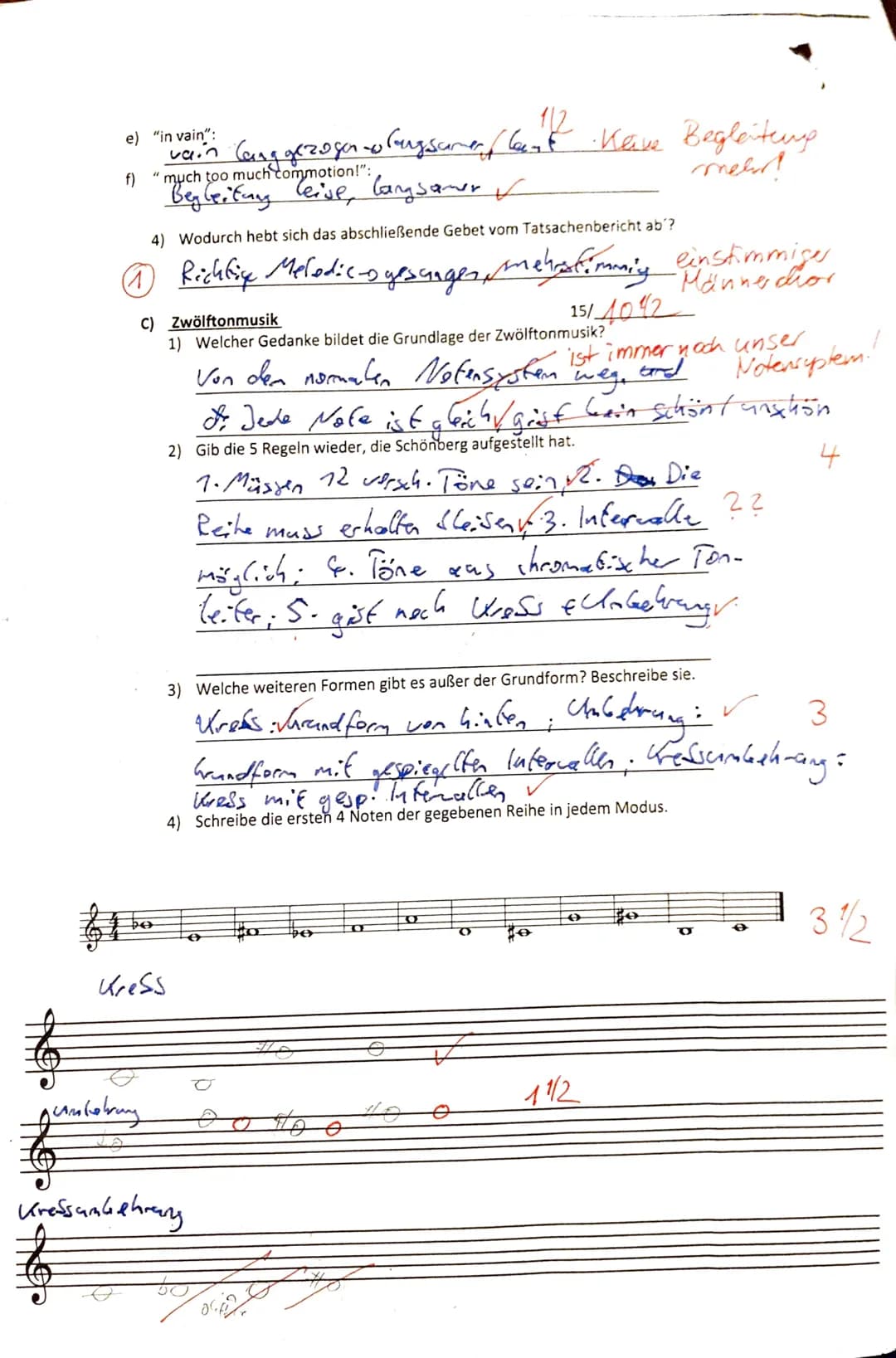 wer
JG 1
Name:
Talias Kraaj
Musikklausur
VP: (43) 33 NP:
2
A) Vom Impressionismus zum Expressionismus
1) Du hörst 2 verschiedene Musikstücke