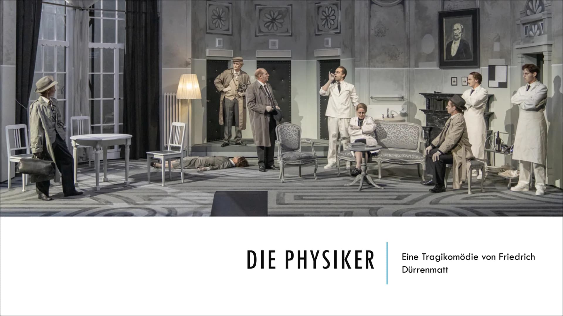DIE PHYSIKER
Eine Tragikomödie
Dürrenmatt
TAVI
von Friedrich GLIEDERUNG
Kurzbiografie von Friedrich Dürrenmatt
Dürrenmatts Dramentheorie
The