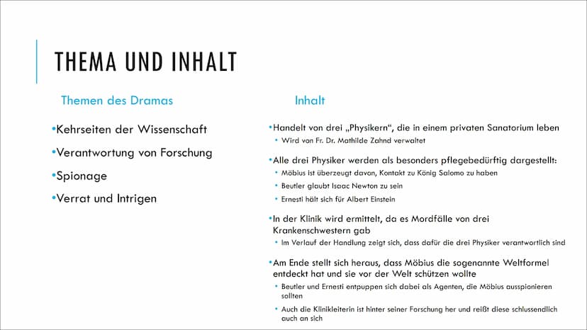 DIE PHYSIKER
Eine Tragikomödie
Dürrenmatt
TAVI
von Friedrich GLIEDERUNG
Kurzbiografie von Friedrich Dürrenmatt
Dürrenmatts Dramentheorie
The