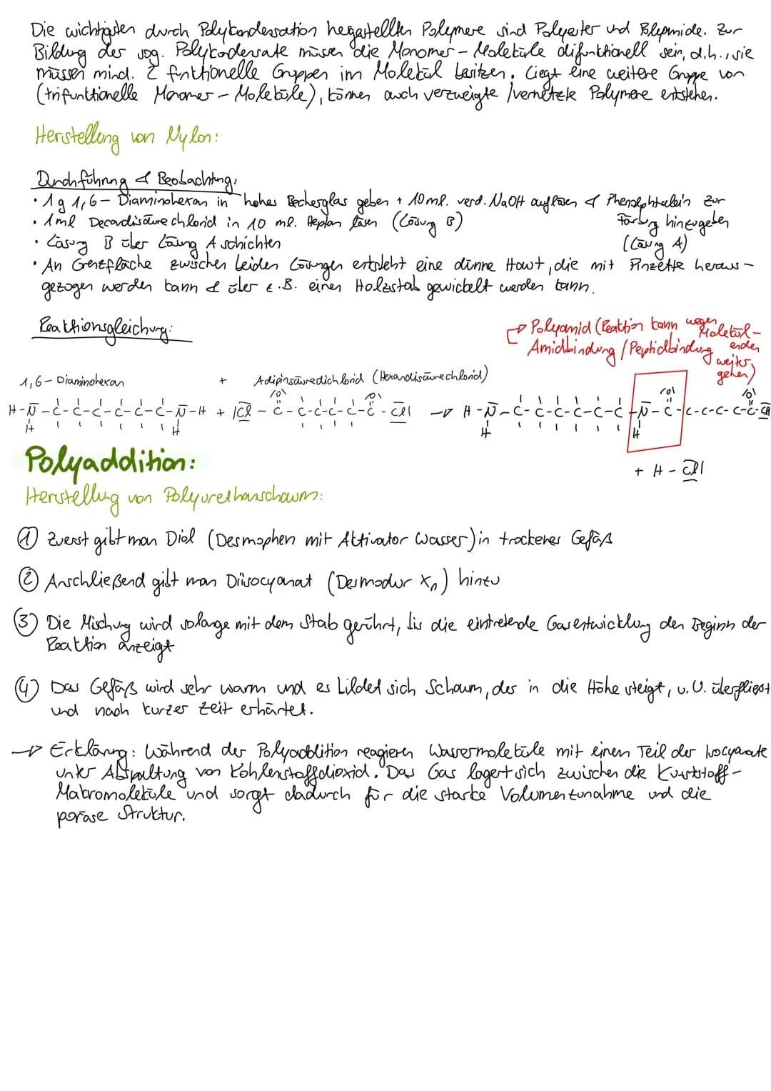 Hunststoffe
Struktur & Eigenschaften:
Thermadout: (2.8. PE; PSPVC) | Duroplast (2.8. PF; UP)
M
M-M'
M-M'-M-M'- M-M-M-M
M-M-..
-M-M²-M-M
•Sei