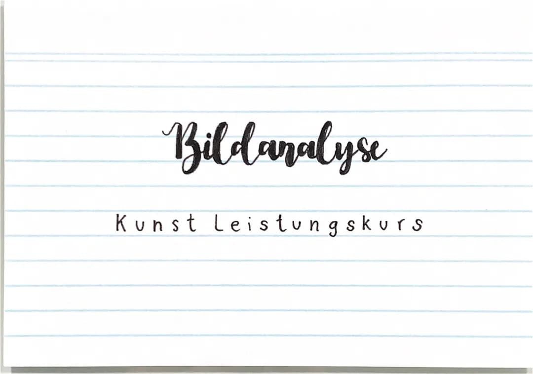 Bildanalyse Schwerpunkt Romantik