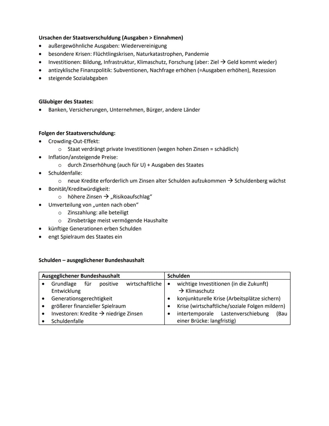 Wirtschaftspolitik
Keynes (postkeynesianisch)
Nachfrageorientierte Wirtschaftspolitik
● Kaufkraft stärken
Eingreifen des Staates (aktiv)
●
P