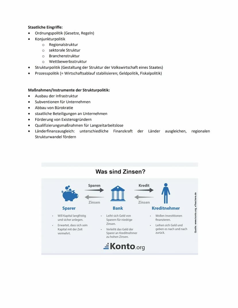 Wirtschaftspolitik
Keynes (postkeynesianisch)
Nachfrageorientierte Wirtschaftspolitik
● Kaufkraft stärken
Eingreifen des Staates (aktiv)
●
P