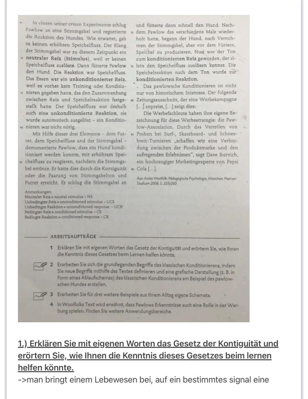 Päda: Lerntheorien
Klassische Konditionierung und Gegenkonditionierung
BIMMEL!
TAZ
-
BIMMEL!
BIMMEL!
ARBEITSAUFTRAG
Die Bilderfolge zeigt, w