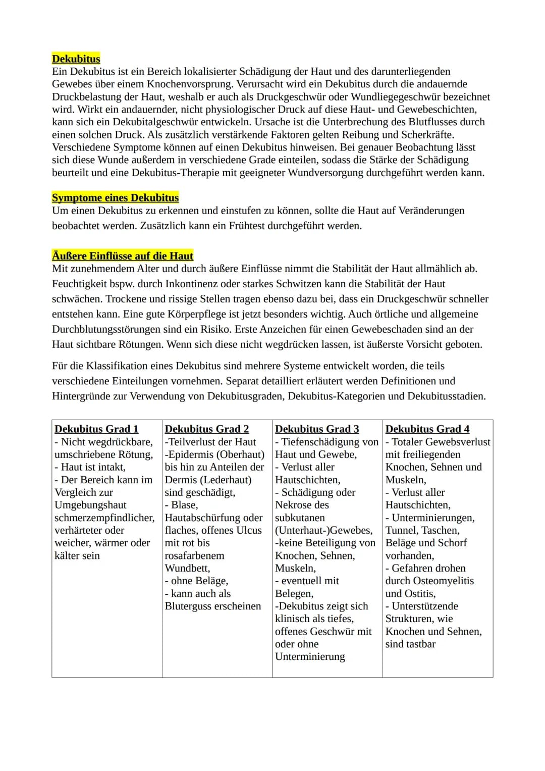 Lernzettel Gesundheitswissenschaften
Die Haut ist das Größte Organ des menschlichen Körpers!
Physiologische Grundlagen der Haut
Die emotiona
