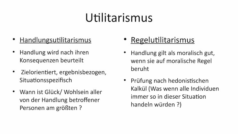 Präsentation
Utilitarismus • Utilitarismus (Definition)
●
Gliederung
• Hedonisches Kalkül
●
Entscheidungsfindungsprozess
,,quantitativer Uti
