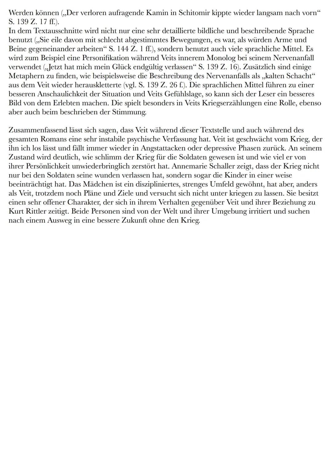 Unter der Drachenwand Analyse Klausur: Kapitel 1 bis 144, Zusammenfassung & Wichtige Textstellen