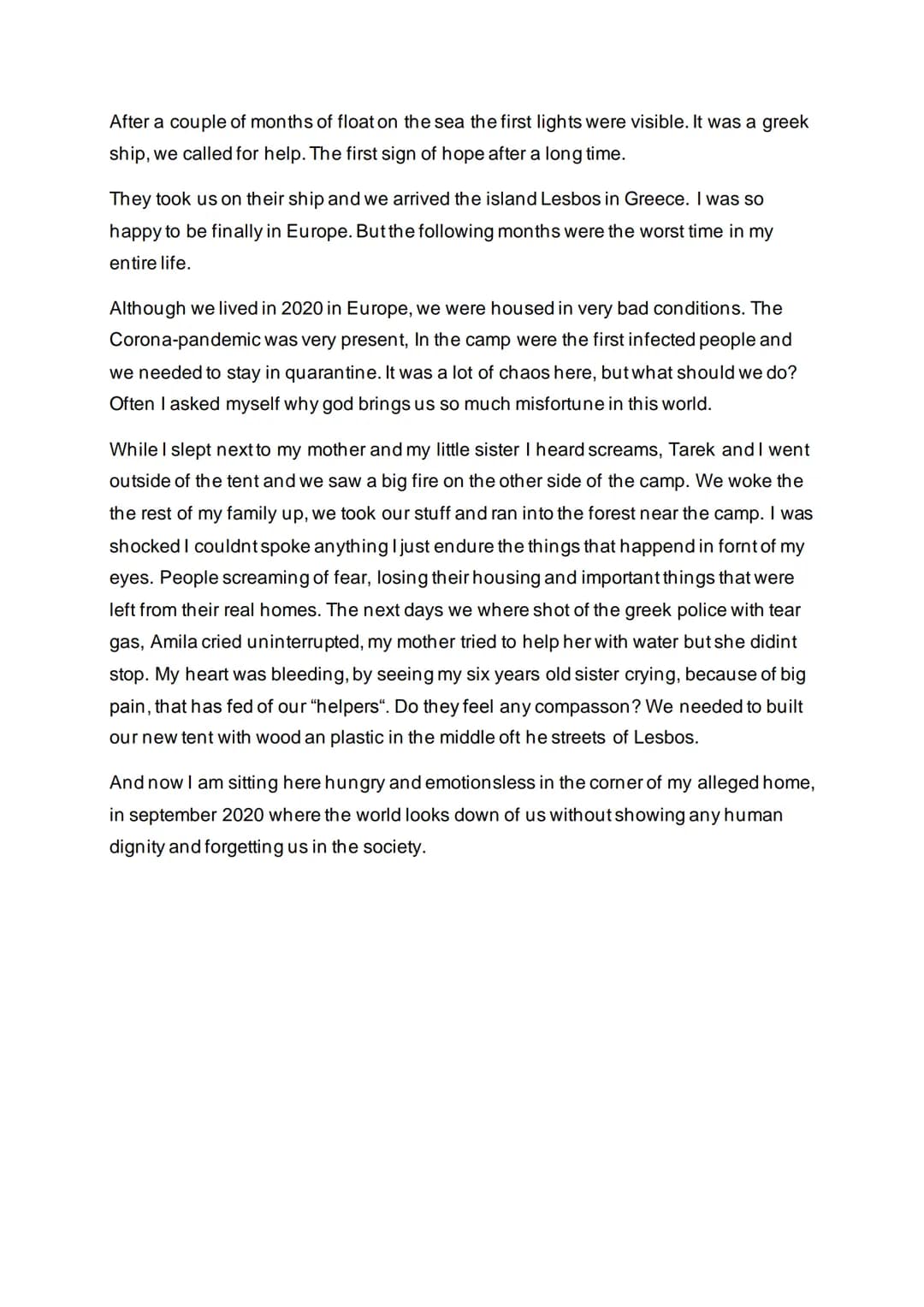 The fate of an innocent girl
-I am Mira, 15 years old and affected of an unlucky fate.-
Three years ago, my parents, my little sister Amila,
