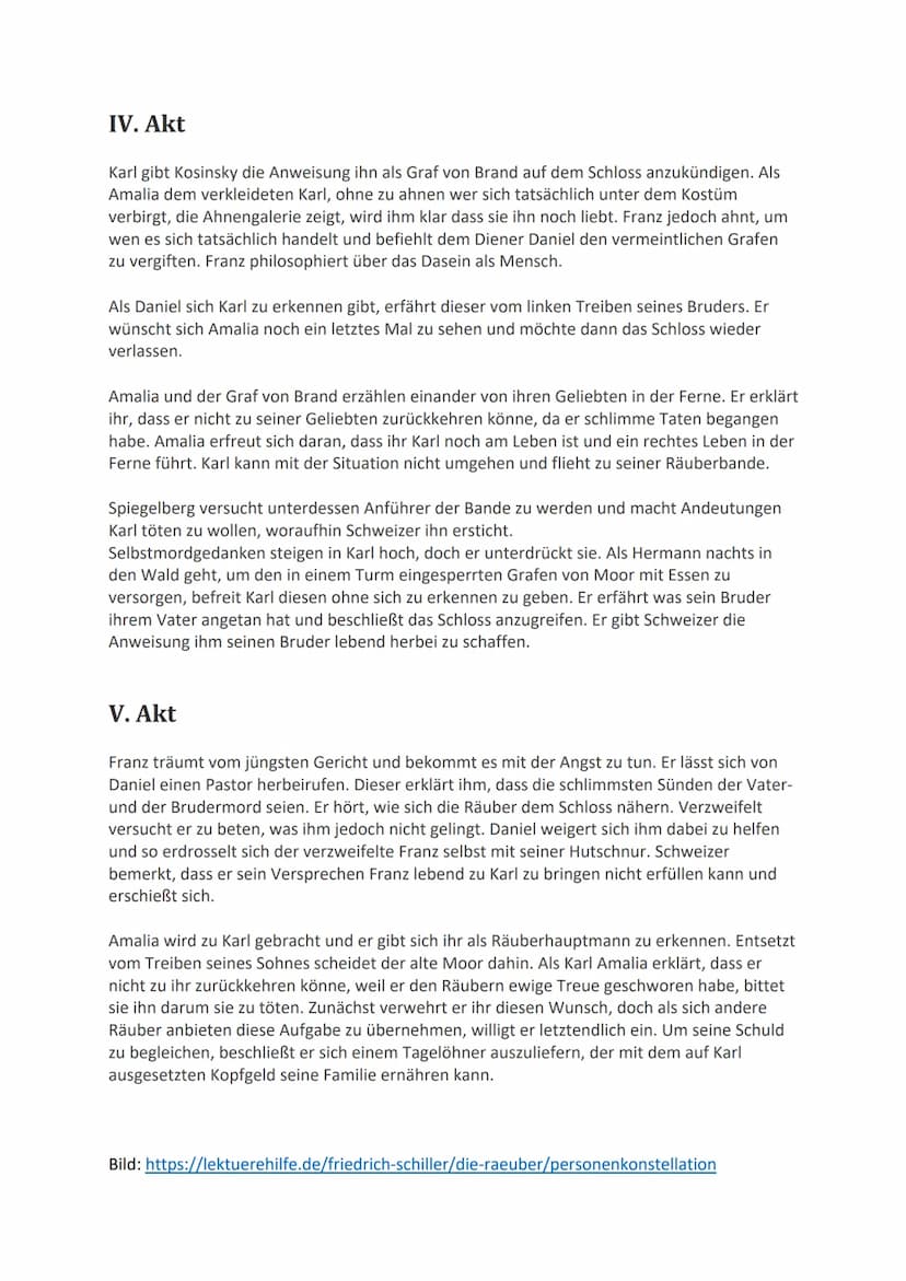 Szenenprotokoll:
https://lyrik.antikoerperchen.de/die-raeuber-zusammenfassung-akte-szenen-
schiller,text,752.html
Akt 1
DIE RÄUBER
Im ersten
