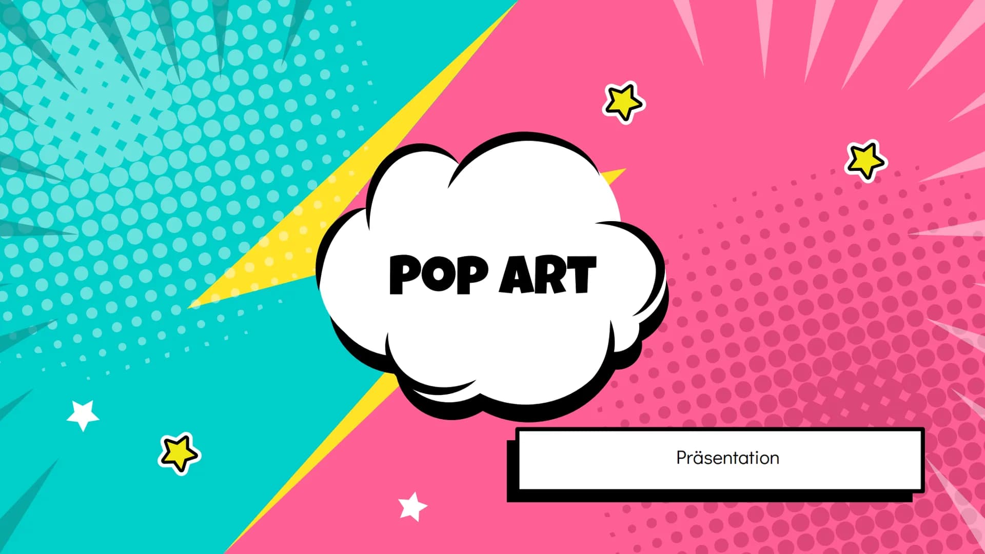 POP ART
Präsentation
3 01
02
EINFÜHRUNG VERTRETER
03
URSPRUNG
UND
ENTSTEHUNG
04
05
MERKMALE TECHNIK 1. POP ART
30
EINFÜHRUNG
● Pop" (engl. K