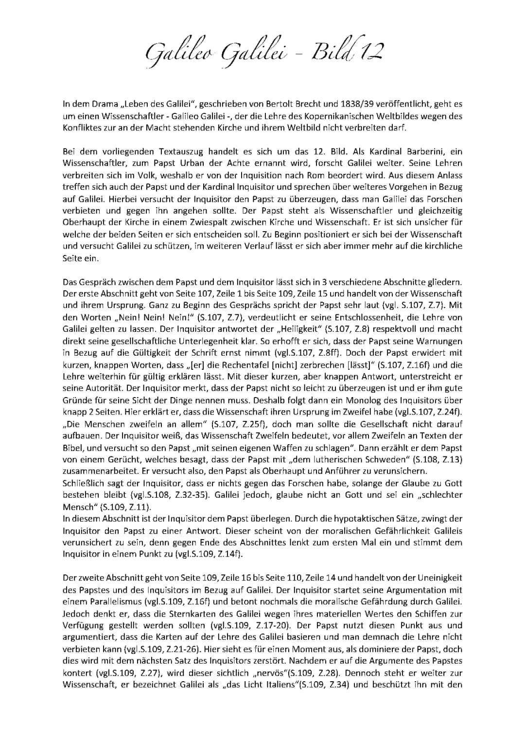 Dramenanalyse des 12.Bildes