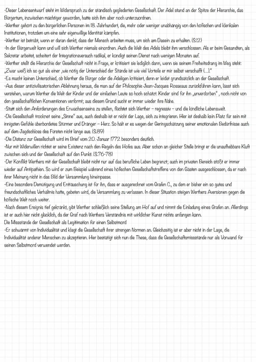 Darstellung Werthers
Aufgabe: Schreibe auf der Grundlage des Polaritätsprofils und deiner Kenntnisse des Buches eine Darstellung Werthers vo