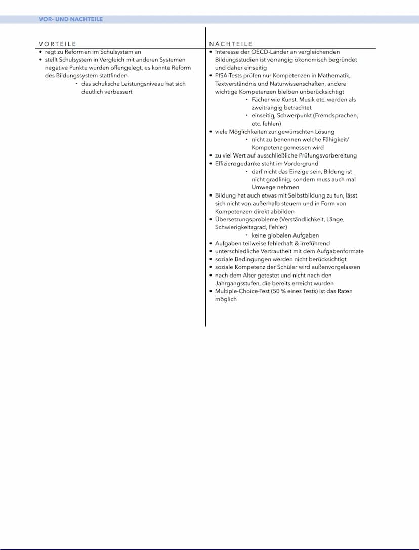 2.7 Maßnahmen der Schulentwicklung und Qualitätssicherung im
Anschluss an internationale Vergleichsstudien (z.b. PISA)
WAS IST PISA?
• Progr