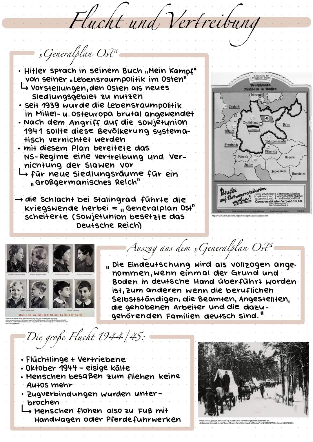 » Generalplan Ost"
Hitler sprach in seinem Buch "Mein Kampf"
von seiner Lebensraumpolitik im Osten"
↳ vorstellungen, den Osten als neues
Sie