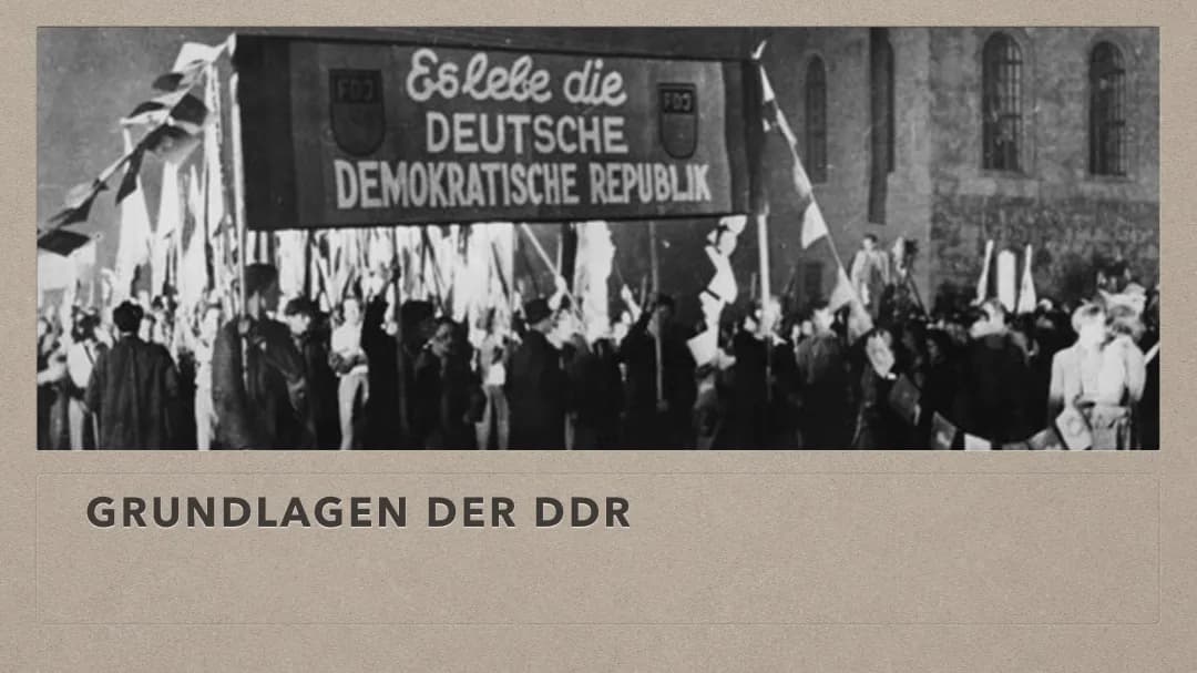 DDR - Grundlagen